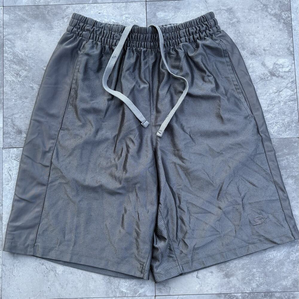 Vintage Y2K Starter Reflective Silver Baggy Athletic Shorts Men’s Small